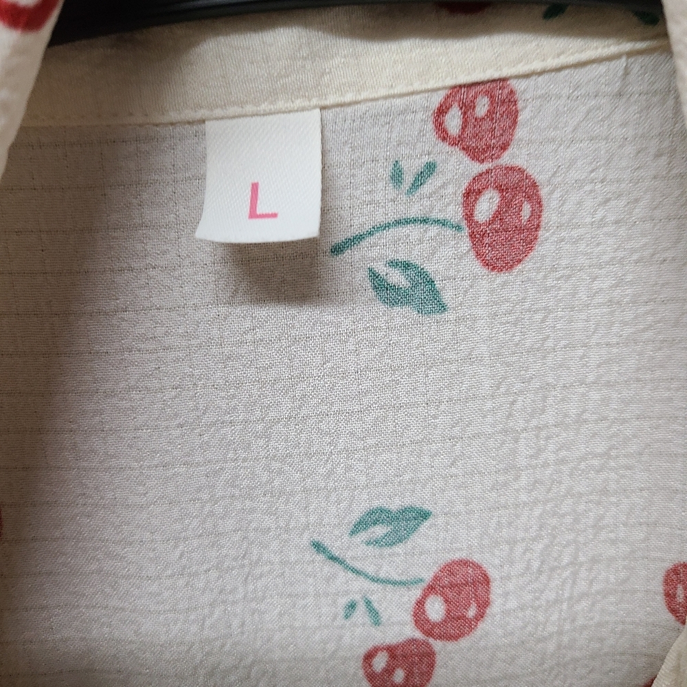 Cherry Print Women's Pajama Set Large NWOT - Picture 7 of 7